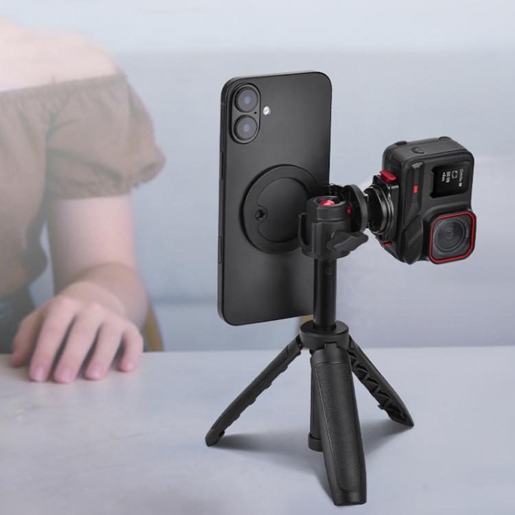For Insta360 Ace Pro / 2 Flymile Quick-Release Magnetic Extension Stand - Black