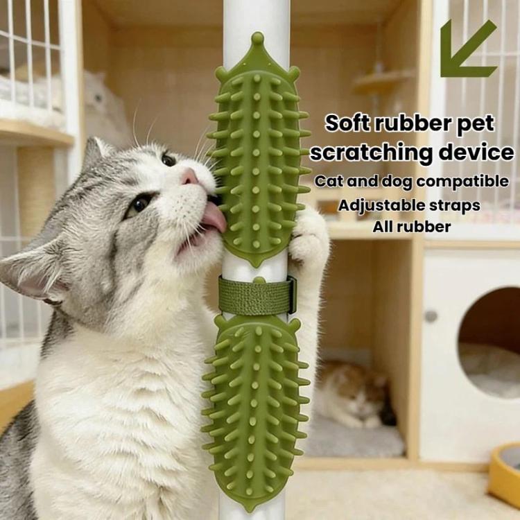 Soft Rubber Pet Itch Scratcher Massage Scratching Tool For Cats Dogs