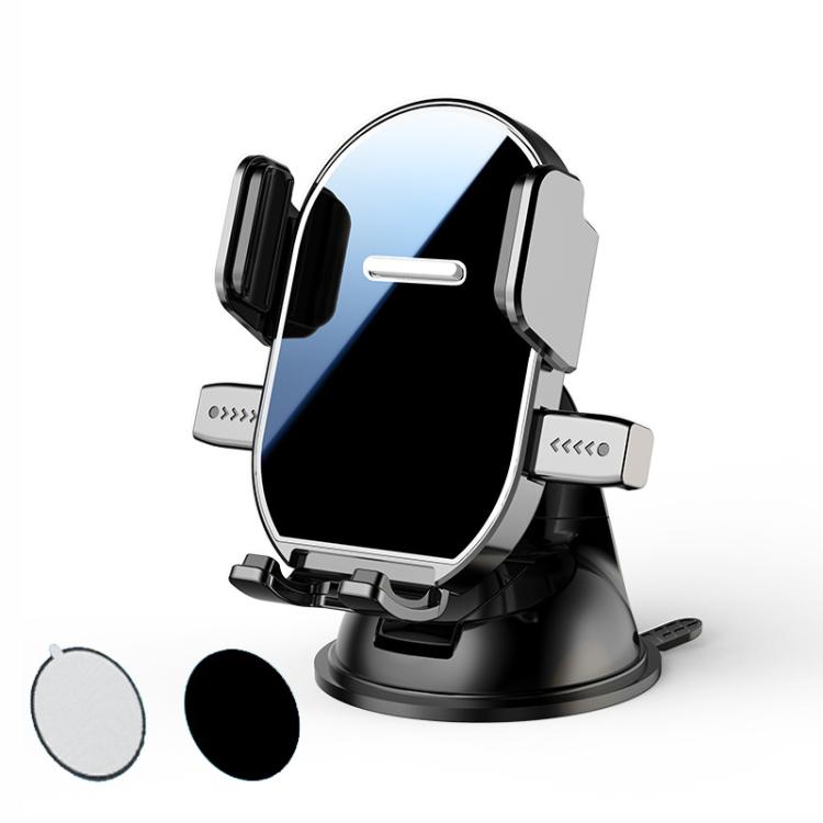 360-Degree Rotating Car Vent Suction Cup Mount Vent-Free Car Navigation Phone Holder, Spec: Mount+Strong Adhesive Auxiliary Disc