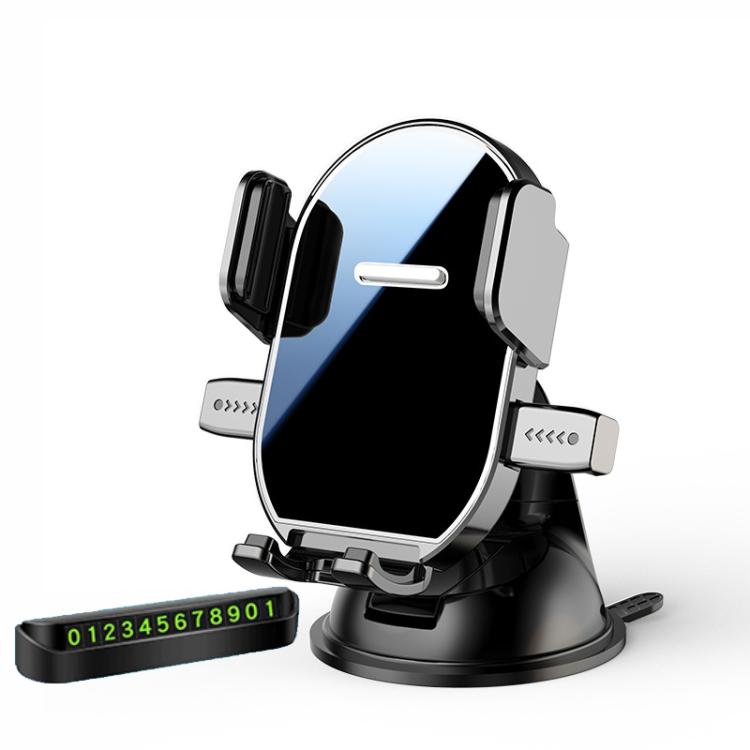 360-Degree Rotating Car Vent Suction Cup Mount Vent-Free Car Navigation Phone Holder, Spec: Mount+Parking Sign