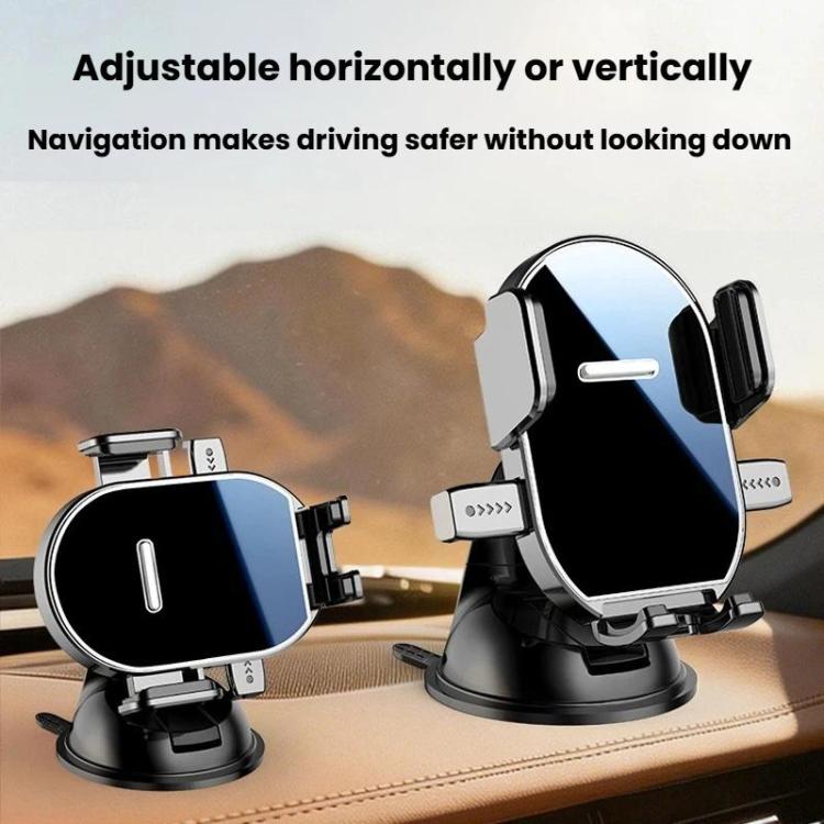 360-Degree Rotating Car Vent Suction Cup Mount Vent-Free Car Navigation Phone Holder, Spec: Mount+Parking Sign