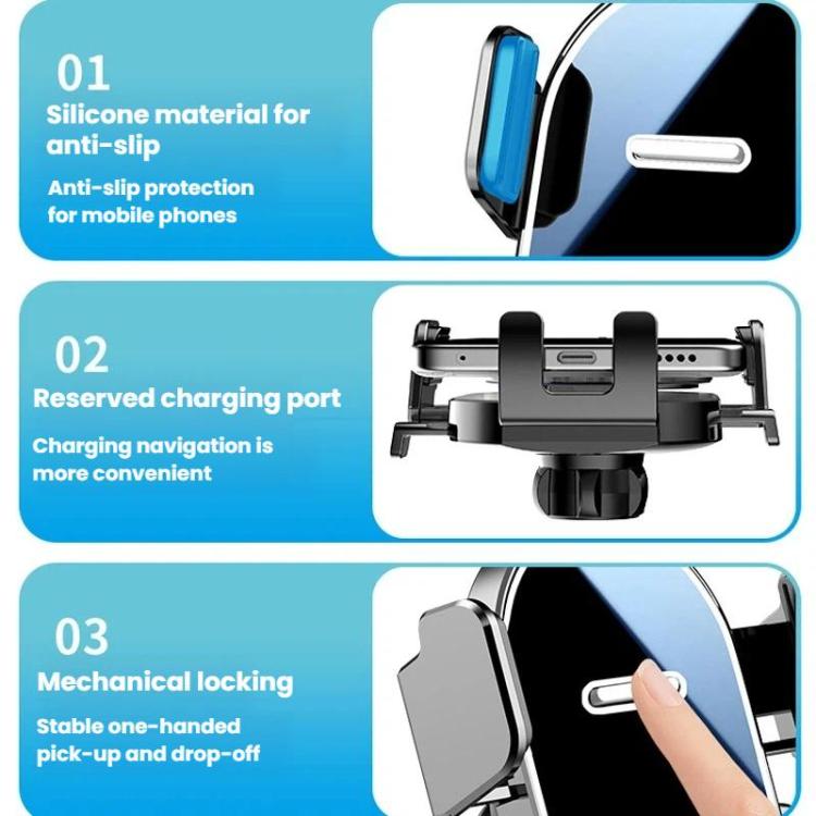 360-Degree Rotating Car Vent Suction Cup Mount Vent-Free Car Navigation Phone Holder, Spec: Single Mount
