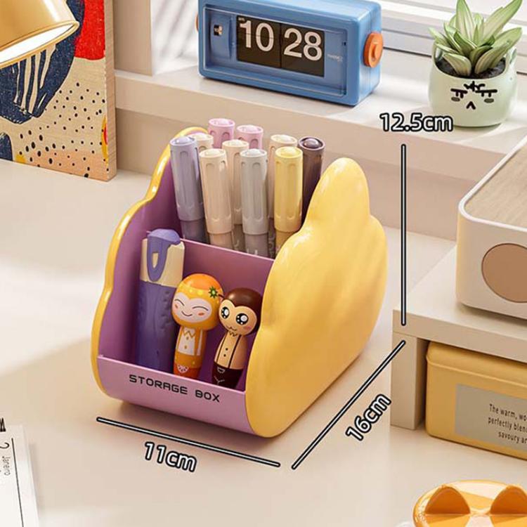Large-Capacity Desktop Cloud Storage Box Polygonal Cosmetic Storage Rack, Spec: Small Purple