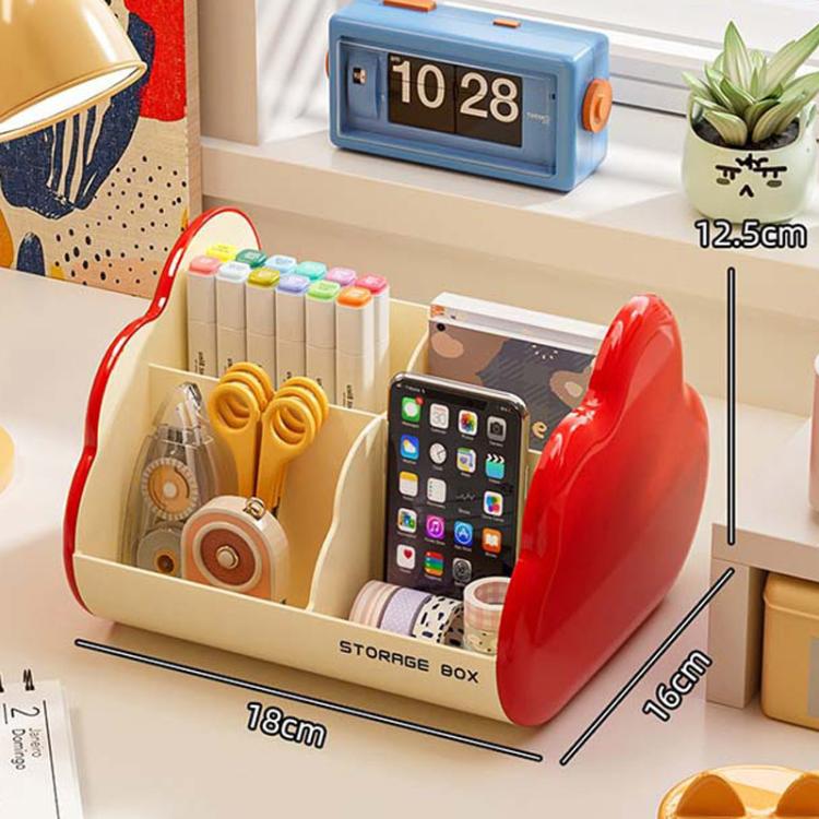 Large-Capacity Desktop Cloud Storage Box Polygonal Cosmetic Storage Rack, Spec: Medium Cream