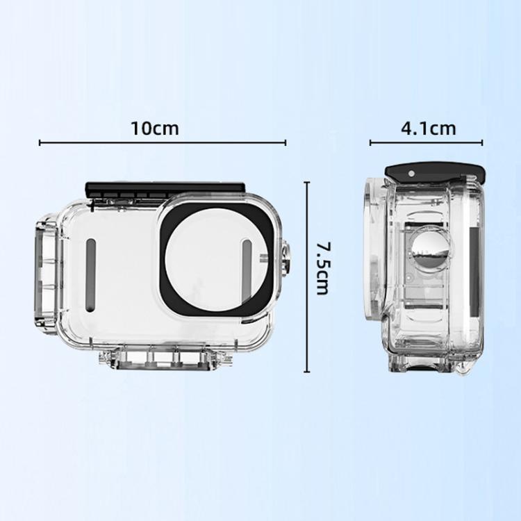 For DJI Osmo Action 6 Flymile 60m Diving Quick-Release Magnetic Waterproof Case - Transparent
