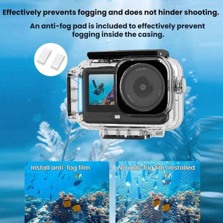 For DJI Osmo Action 6 Flymile 60m Diving Quick-Release Magnetic Waterproof Case - Transparent