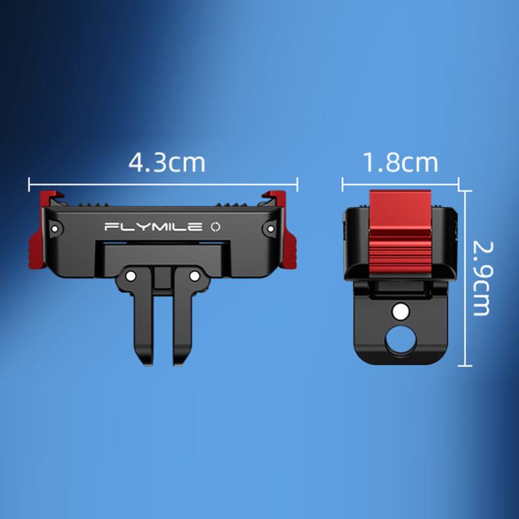 For DJI Osmo Action 6 Rotating Magnetic Quick-Release Expansion Dock - Plastic
