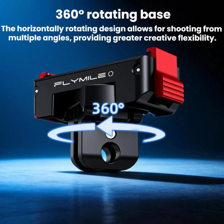 For DJI Osmo Action 6 Rotating Magnetic Quick-Release Expansion Dock - Plastic