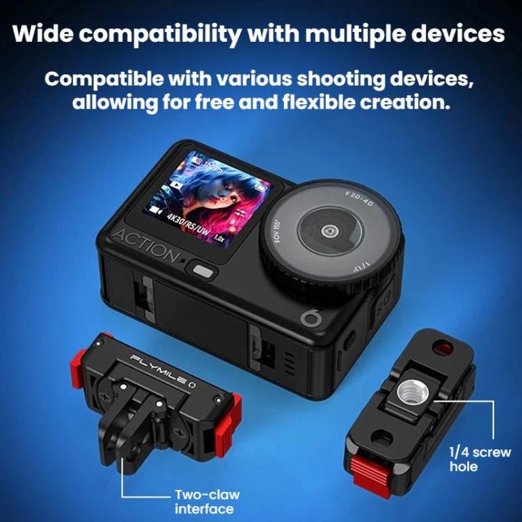 For DJI Osmo Action 6 Rotating Magnetic Quick-Release Expansion Dock - Plastic