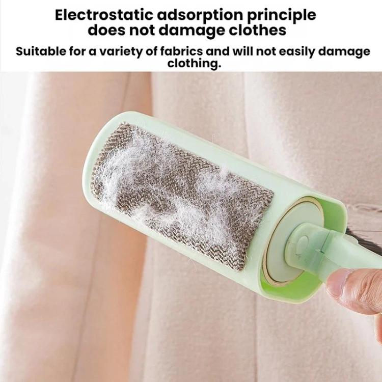 3 In 1 Household Soft-Bristle Brush Dust Remover Lin Roller, Color: Green