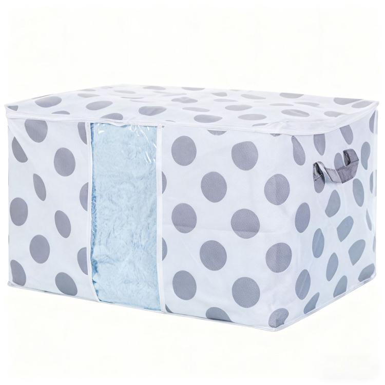 Non-Woven Printed Cotton Quilt Dustproof Storage Bag, Size: 42x27x50cm