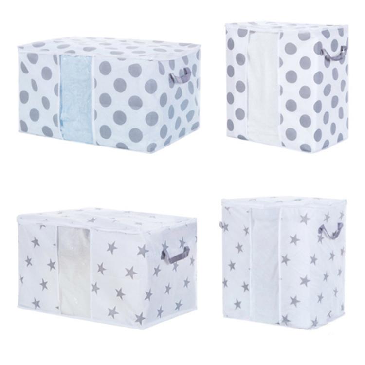 Non-Woven Printed Cotton Quilt Dustproof Storage Bag, Size: 60x43x36cm