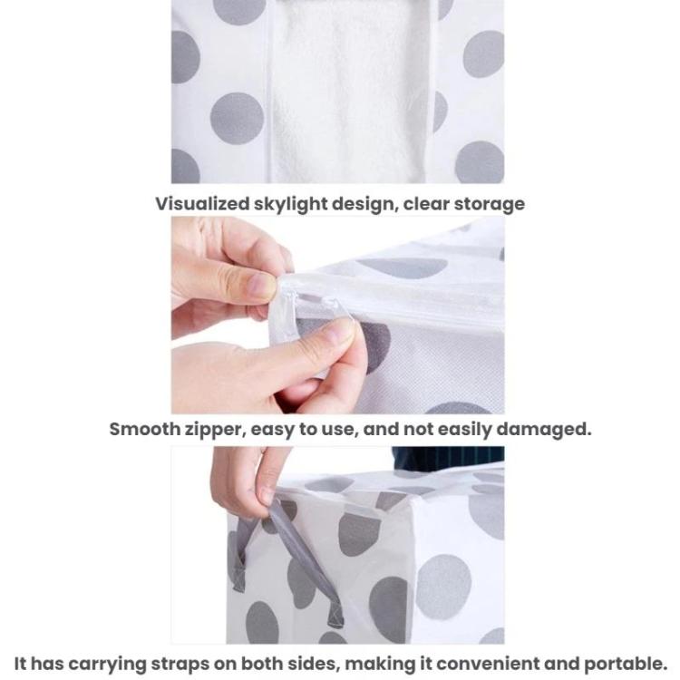 Non-Woven Printed Cotton Quilt Dustproof Storage Bag, Size: 60x43x36cm