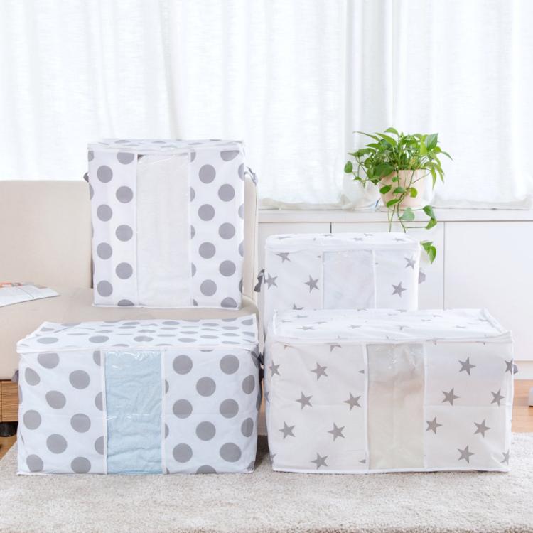 Non-Woven Printed Cotton Quilt Dustproof Storage Bag, Size: 60x43x36cm