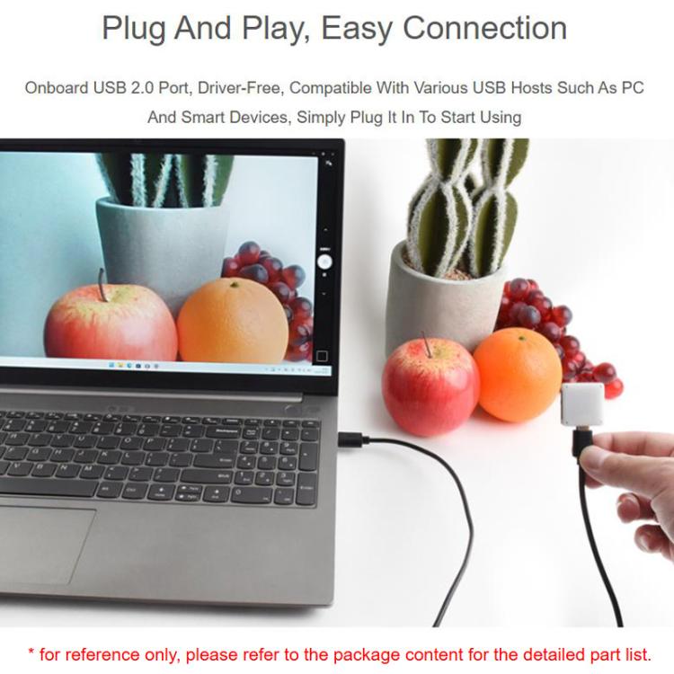 Waveshare 33123 OS05A10 5MP USB Camera Supports USB2.0 Type-C Port And SH1.0 4PIN Header