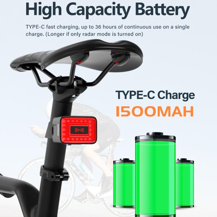 CYCLAMI RT01 Smart Radar Tail Light Bicycle Night Riding Light