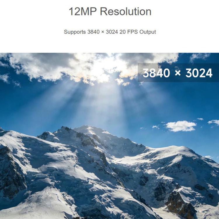 Waveshare 33161 IMX577 12MP USB Camera 3840 X 3024 Resolution Plug And Play Supports C/CS Lenses