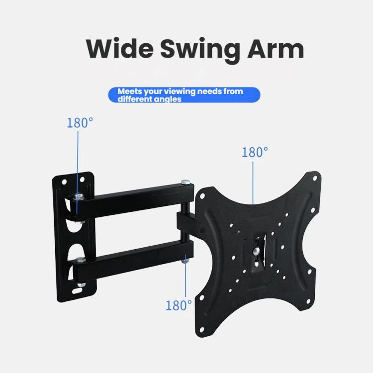 Articulating TV Wall Mount with Wide Swing Arm, Extends and Tilts for 14-55 Inch TVs and Monitors 117B