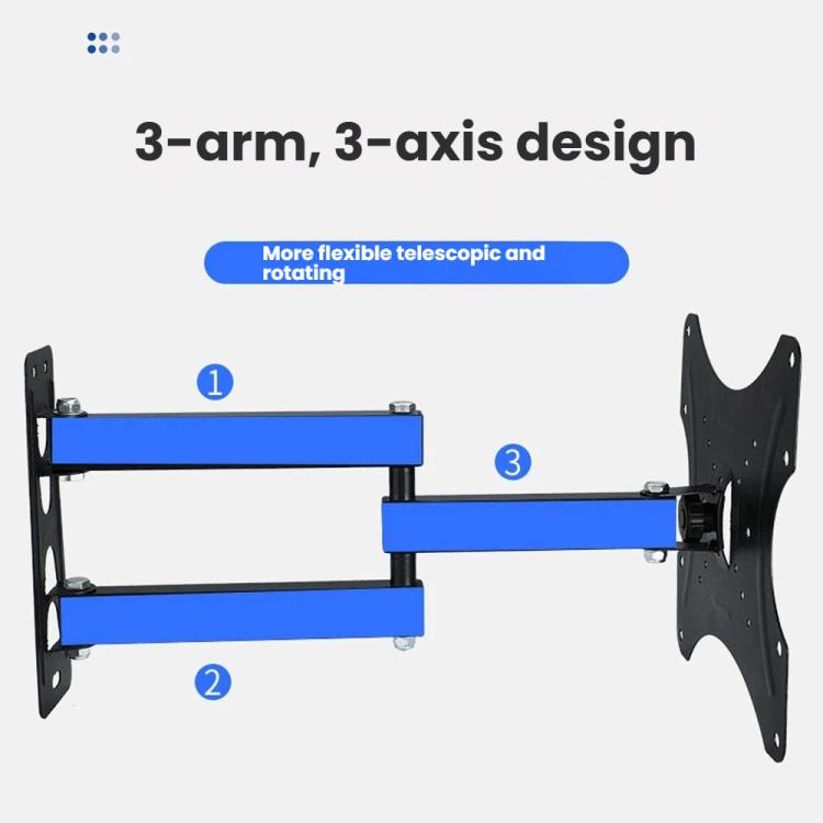 Articulating TV Wall Mount with Wide Swing Arm, Extends and Tilts for 14-55 Inch TVs and Monitors 117B-2