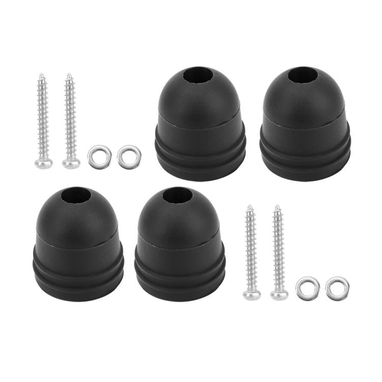 4pcs /Pack Rubber RV Door Bumper Anti-Collision Protection Pad With Mounting Screws