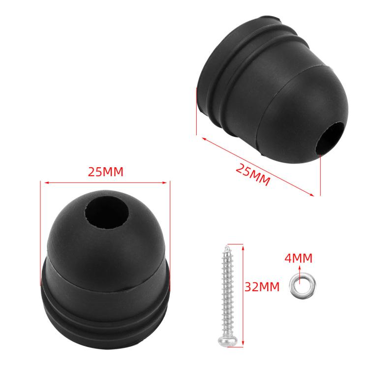 4pcs /Pack Rubber RV Door Bumper Anti-Collision Protection Pad With Mounting Screws