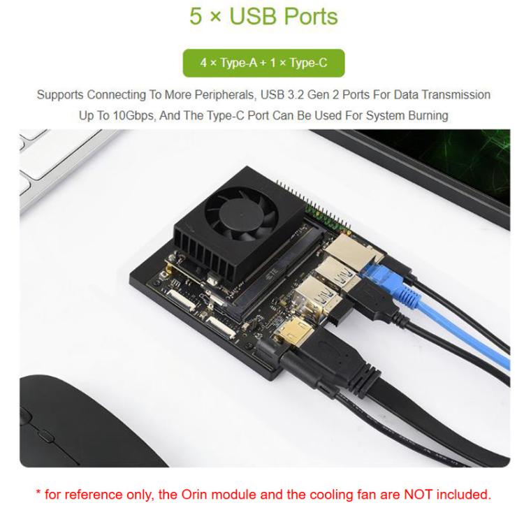 Waveshare 33495 Jetson Orin Nano / NX Super Base Board Based On Jetson Orin Nano/NX AI Module
