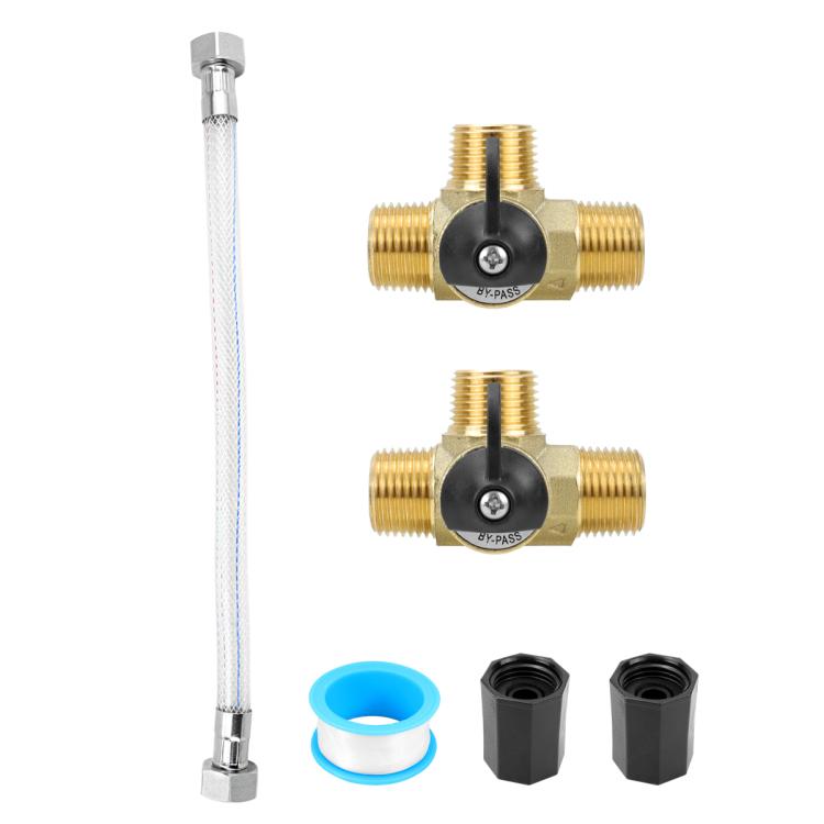 6pcs /Set RV Water Heater Check Valve and Water Pipe Antifreeze Conversion Kit