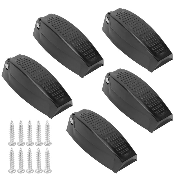 5pcs /Pack Universal RV Luggage Door Fixing Clips With Screws - Black
