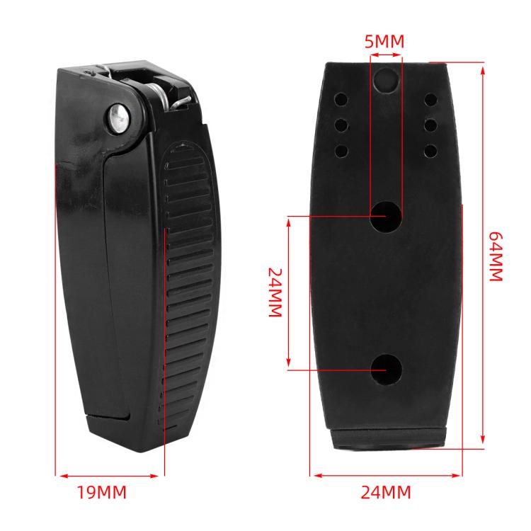 5pcs /Pack Universal RV Luggage Door Fixing Clips With Screws - Black