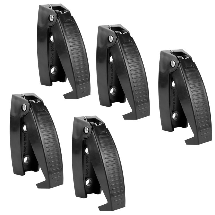 5pcs /Pack Universal RV Luggage Door Fixing Clips With Screws - Black