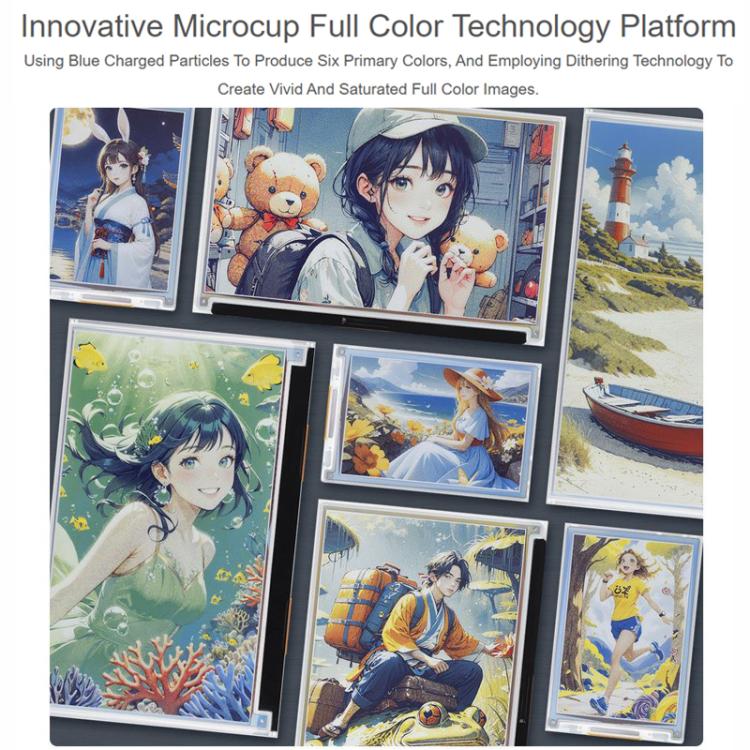 WAVESHARE 3.6 Inch E-Paper E6 Full-Color E-Ink Display, 600×400 Pixels, Spec: Raw Display