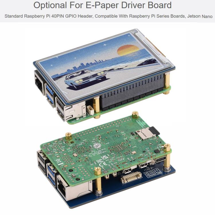 WAVESHARE 3.6 Inch E-Paper E6 Full-Color E-Ink Display, 600×400 Pixels, Spec: With Driver Board