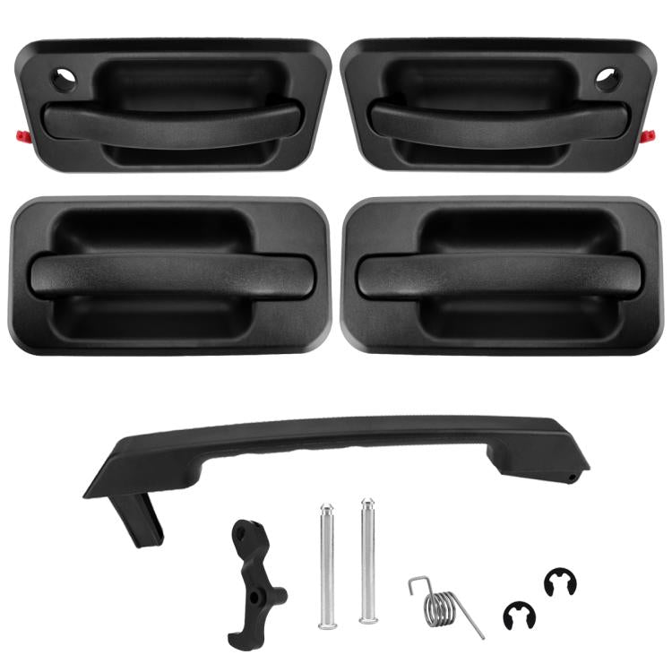 For Hummer H2 Car Exterior Door Handles Front And Rear Four Doors + Tailgate Handle Set 15104792/10360326 - CP-2642