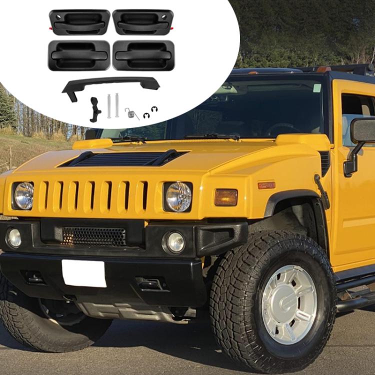For Hummer H2 Car Exterior Door Handles Front And Rear Four Doors + Tailgate Handle Set 15104792/10360326 - CP-2642