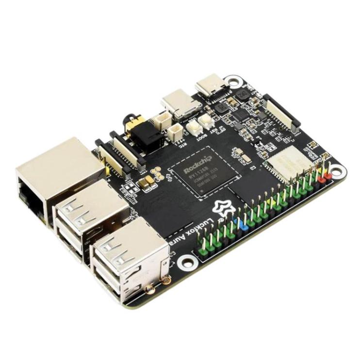Luckfox Aura High-Performance Linux Development Board Rockchip RV1126B Quad-Core 1.6GHz Processor, Spec: RAM 2GB eMMC Flash 64GB