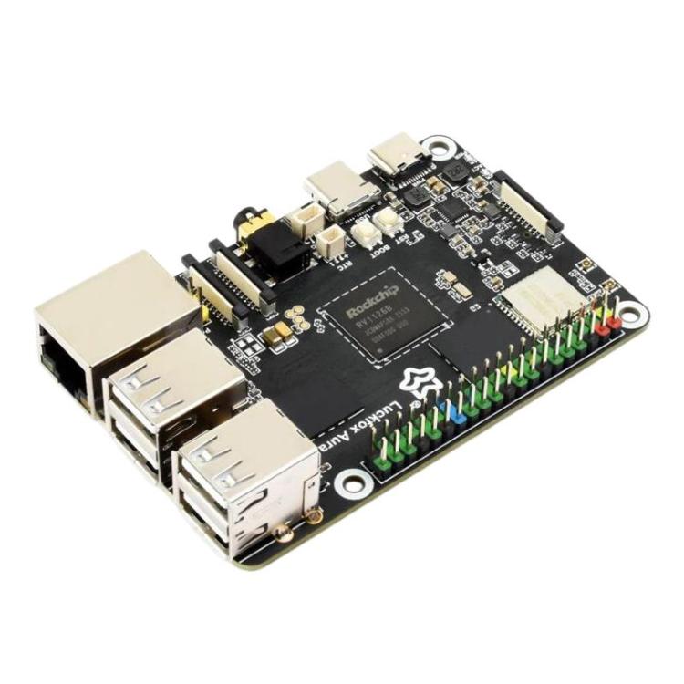 Luckfox Aura High-Performance Linux Development Board Rockchip RV1126B Quad-Core 1.6GHz Processor, Spec: RAM 4GB eMMC Flash 64GB