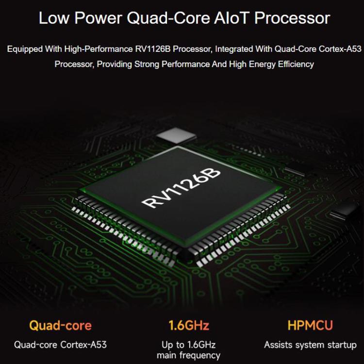 Luckfox Aura High-Performance Linux Development Board Rockchip RV1126B Quad-Core 1.6GHz Processor, Spec: RAM 2GB No eMMC