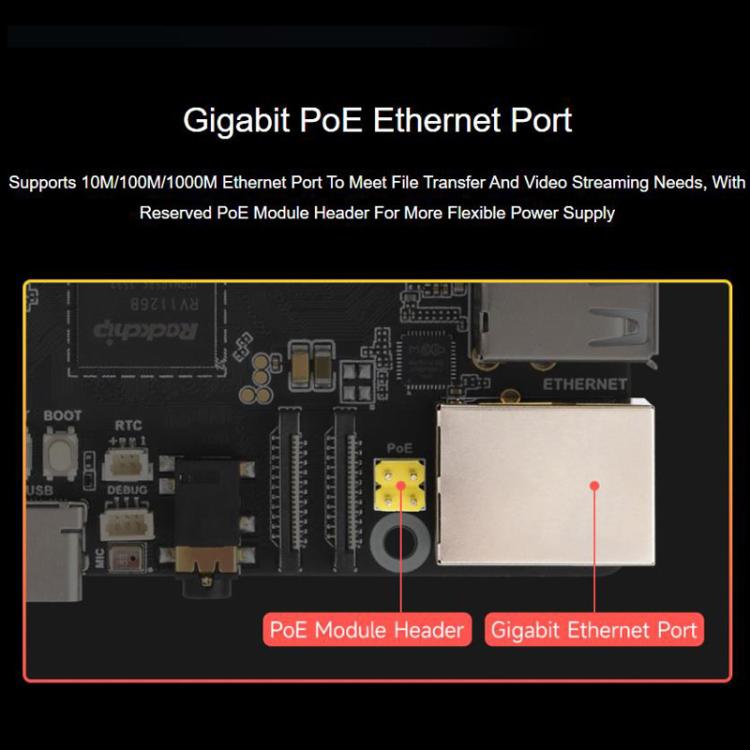 Luckfox Aura High-Performance Linux Development Board Rockchip RV1126B Quad-Core 1.6GHz Processor, Spec: RAM 2GB eMMC Flash 64GB