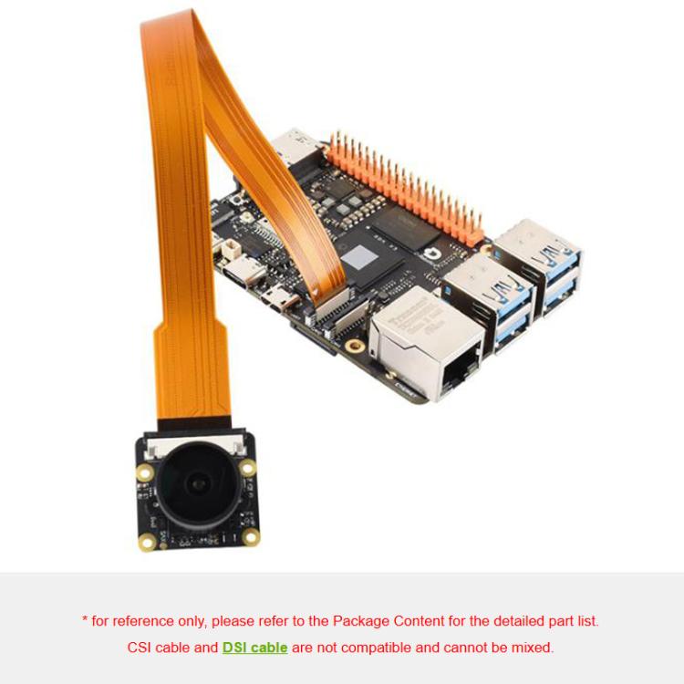 Waveshare For Raspberry Pi 5 CSI FPC Flexible Cable B 22PIN To 15PIN Suitable For CSI Cameras, Spec: 500mm