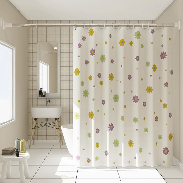 Bathroom Partition Mildew-Proof Waterproof No-Drill Thickened Shower Curtain, Size: 120x180cm