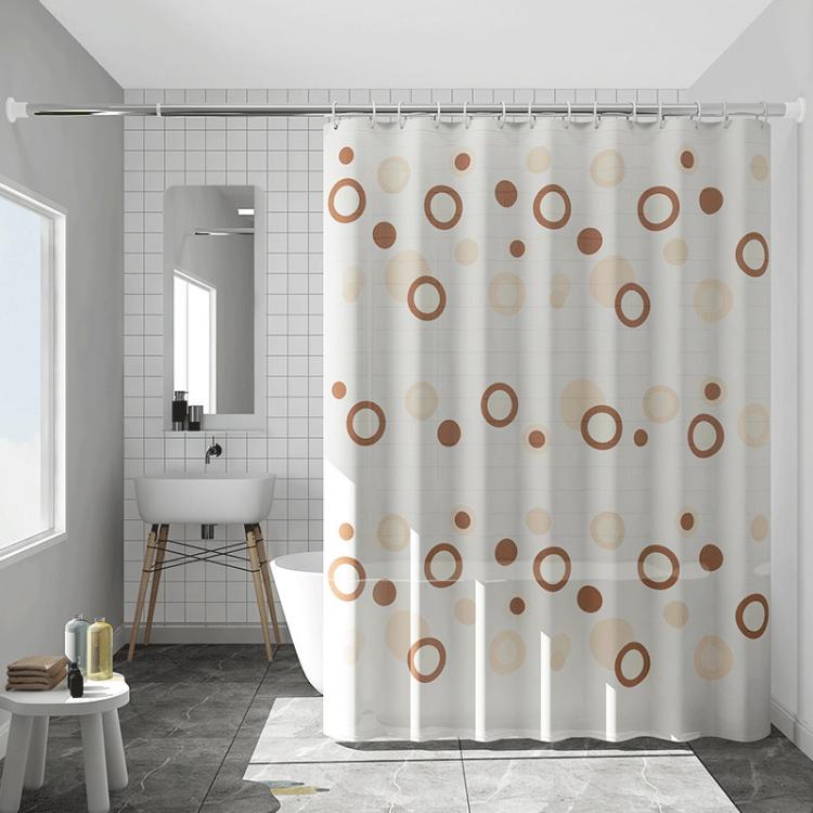 Bathroom Partition Mildew-Proof Waterproof No-Drill Thickened Shower Curtain, Size: 120x180cm