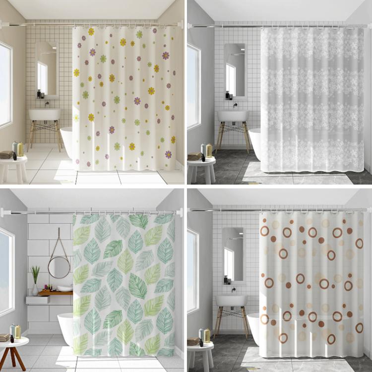 Bathroom Partition Mildew-Proof Waterproof No-Drill Thickened Shower Curtain, Size: 120x180cm