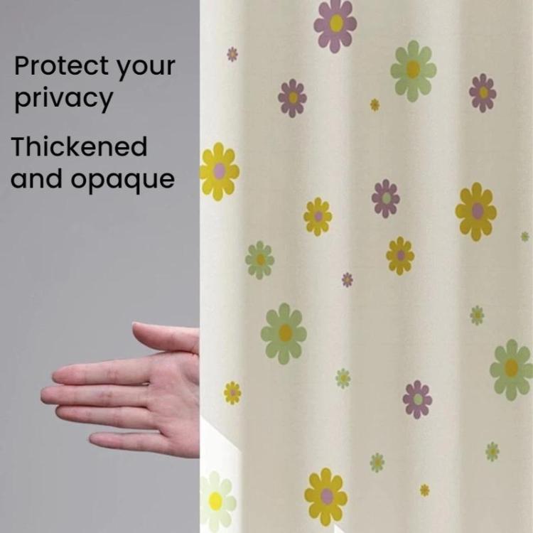 Bathroom Partition Mildew-Proof Waterproof No-Drill Thickened Shower Curtain, Size: 120x180cm