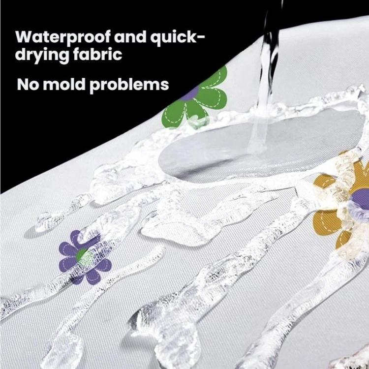 Bathroom Partition Mildew-Proof Waterproof No-Drill Thickened Shower Curtain, Size: 120x180cm