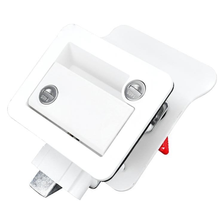 RV Conversion With Internal And External Opening Metal Panel Door Latches, Specification: White