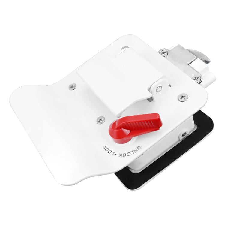 RV Conversion With Internal And External Opening Metal Panel Door Latches, Specification: White