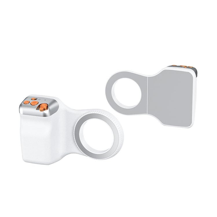 Magnetic Mount Camera Assistant Wireless Bluetooth Remote Zoom Photo Handheld Stabilizer - White Without Light