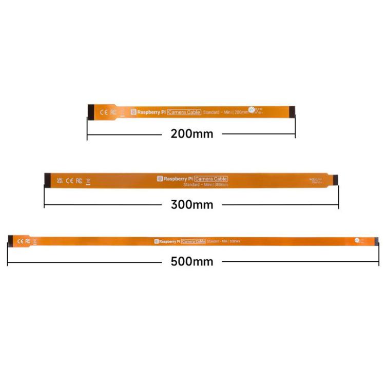 Waveshare For Raspberry Pi 5 CSI FPC Flexible Cable 22Pin To 15Pin For CSI Camera Modules, Spec: 300mm
