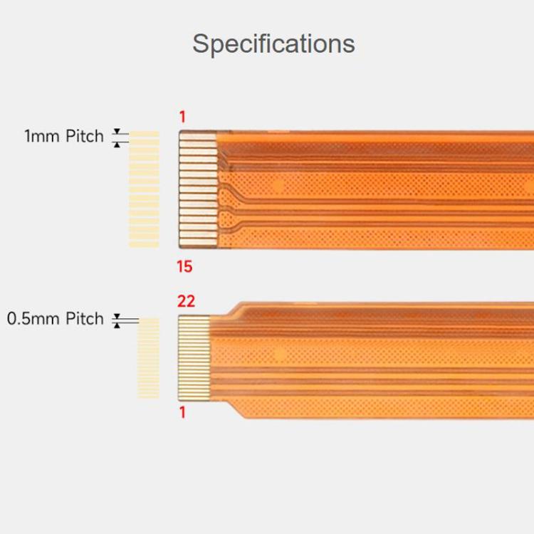 Waveshare 25920 For Raspberry Pi 5 CSI FPC Flexible Cable 22Pin To 15Pin For CSI Camera Modules