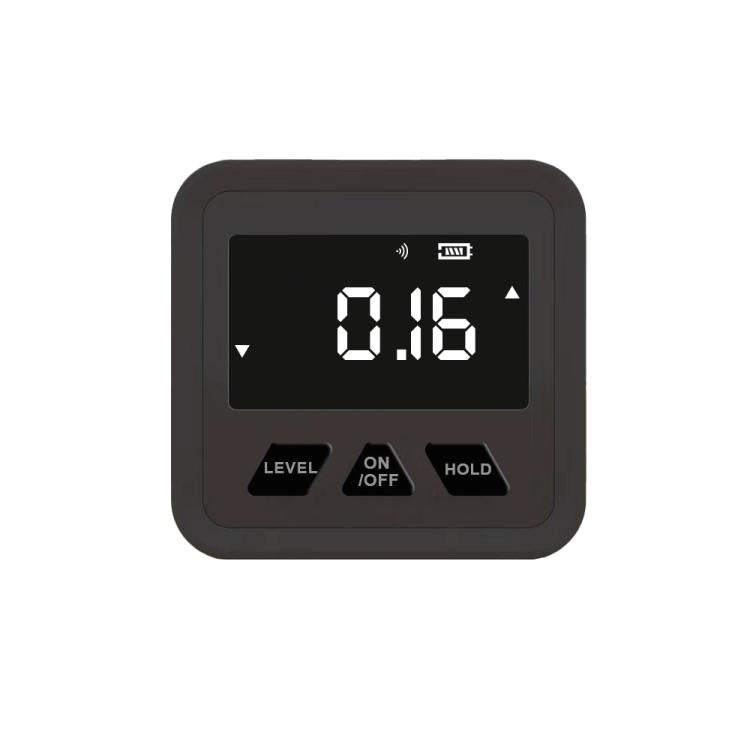 Magnetic Digital Inclinometer 360-Degree Angle Finder With Auto-Flip Display - Black